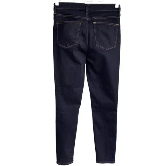 J. Crew Mercantile Women's Skinny Jeans Size 26 Actual 28X29 Dark Wash Stretch - Picture 3 of 16